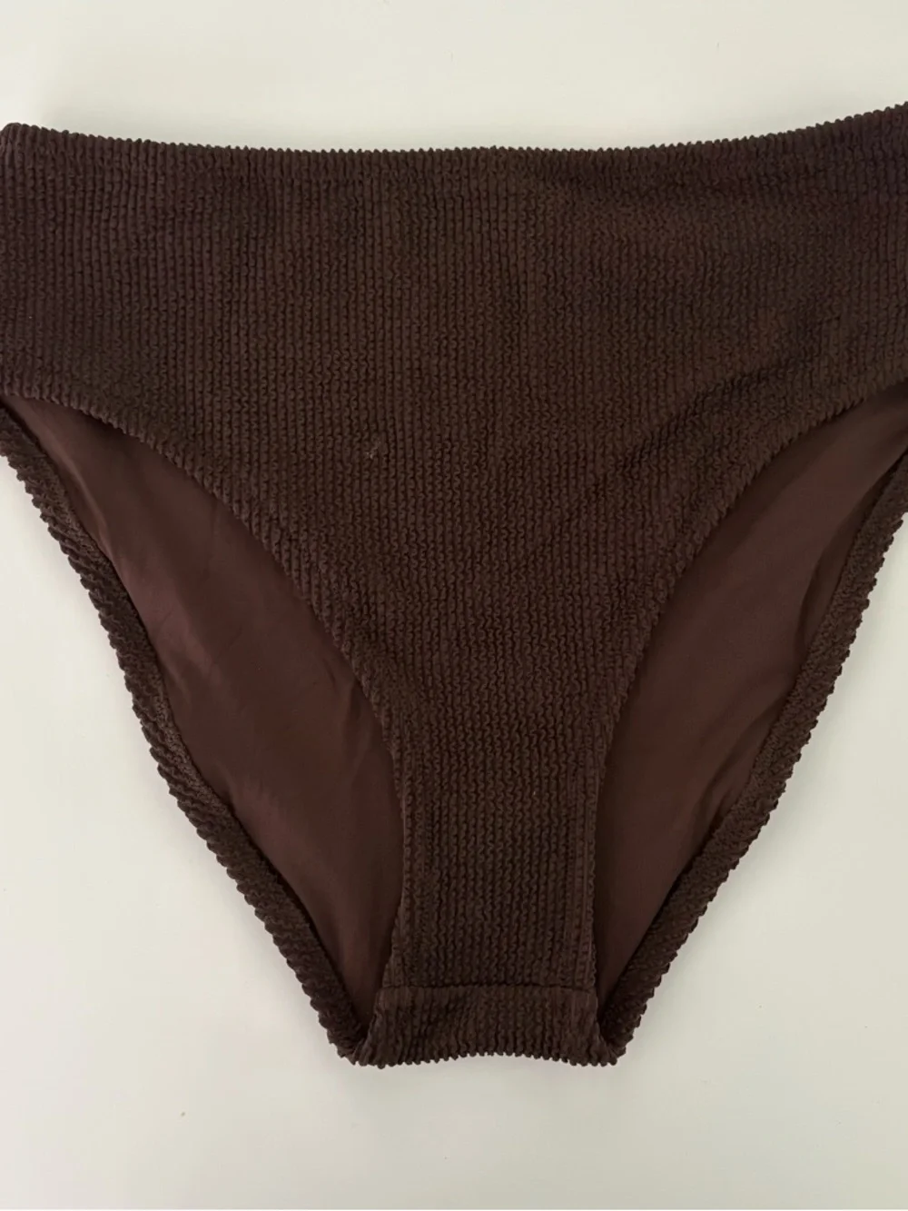 NWT J. Crew Hallie Scrunchie Bikini Bottom Inky Espresso Brown